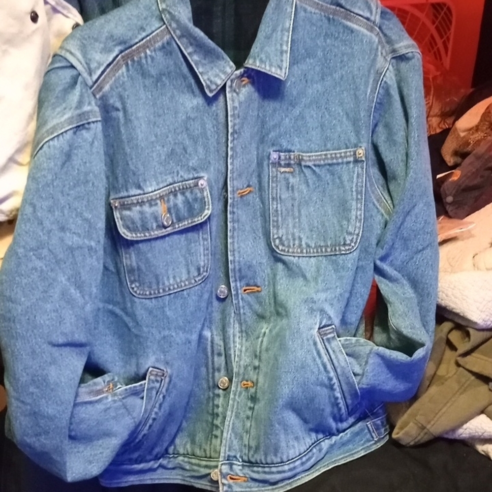 Vintage Polo Ralph Lauren Reversible Denim/Wool Barn  Jacket, Women's Size L